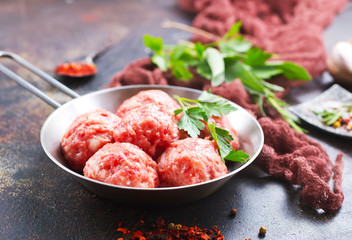 raw meatballs