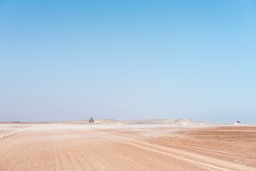 Sand blowing accross road between Henties Bay and Torra Bay