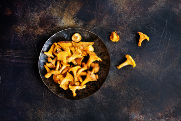 raw mushroom