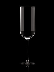 Glass for wine. 3d illustration, 3d rendering.