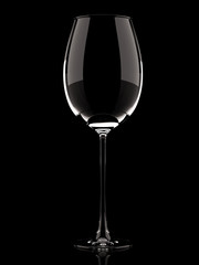 Glass for wine. 3d illustration, 3d rendering.