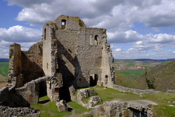 Burgruine Homburg bei Gössenheim, Landkreis Main-Spessart, Unterfranken, Franken, Bayern, Deutschland