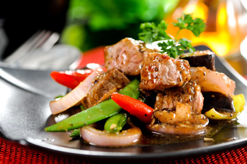 Beef stir fry