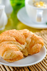 Croissants and corn soup