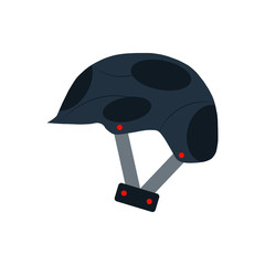 Flat Icon helmet isolated on white background vector illustration