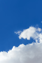 Clouds in the blue sky, background