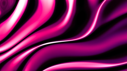 Black abstract wave background. 3d illustration, 3d rendering.