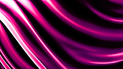 Black abstract wave background. 3d illustration, 3d rendering.