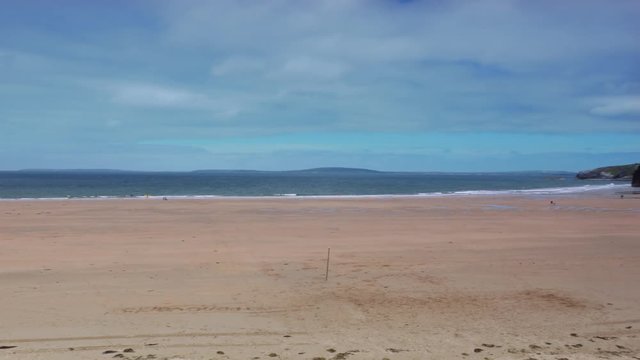 Beach At The Ballybunion Castle, County Kerry, Ireland - Graded Version
