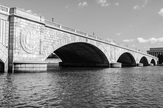 Fototapeta Bridge over Potomac River, Washington DC, USA