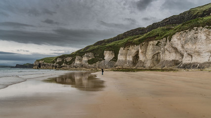 Die weißen Felsen von Irland