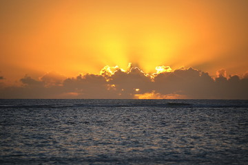 Sunset in Beau Vallon, Seychelles