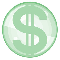 Abstract dollar icon
