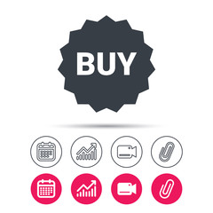 Buy icon. Online shopping star sign.