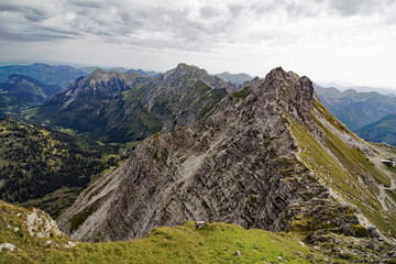 Ausblick vom Nebelhorngipfel