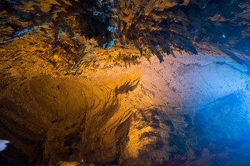 Granite discovered cave - colors, nature