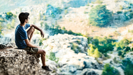 Man on top of the world