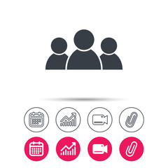 People icon. Group of humans sign.