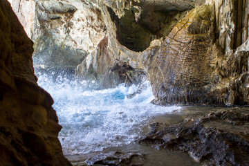 Inside the Cave of Neptune on Sardinia, Italy © robertdering