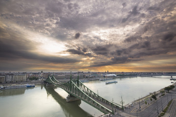 Liberty bridge in Budapest