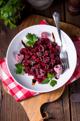 beetroot salad with raspberries