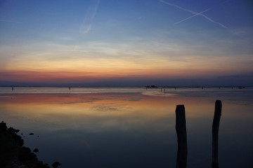 TRAMONTO NELLA LAGUNA DI VENEZIA