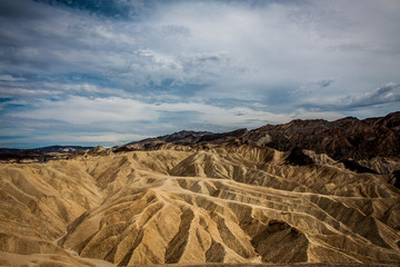 The Badlands at Zabriskie point, Death valley