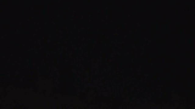 lightning flashes over the mobile communication antenna