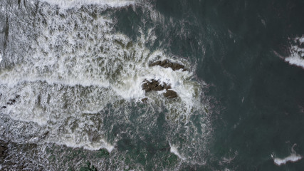 Wave on rock