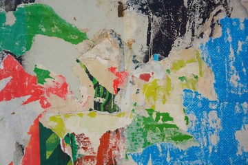 Abstract torn posters