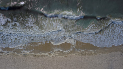 Waves on beach