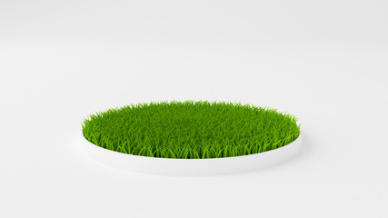 Grass abstract background. 3d illustration, 3d rendering.