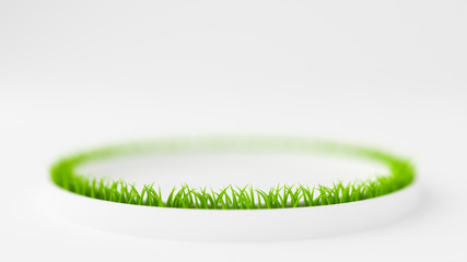 Grass abstract background. 3d illustration, 3d rendering.