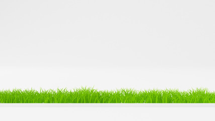 Grass abstract background. 3d illustration, 3d rendering.