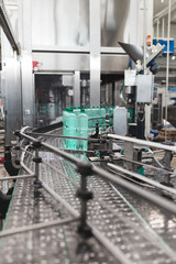 Bottling plant - Water bottling line for processing and bottling pure mineral carbonated water into bottles.