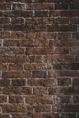 Old brick wall, background, texture - vintage toning