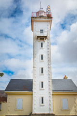 Architecture detail of the Potence lighthouse in the town of Les Sables d Olonne
