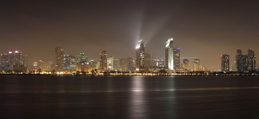 Fototapeta na wymiar San Diego Skyline from Coronado Island