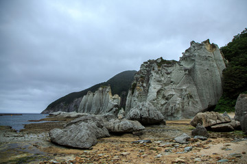 青森県 下北半島 仏ヶ浦 奇岩