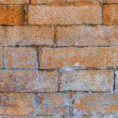 backgroung of old decay orange bron brick rouge surface