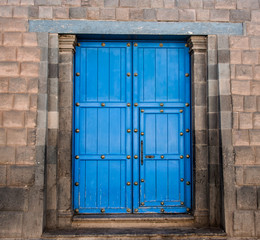 Blue door