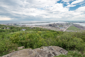 View of Duluth, Minnesota and Superior Wisconsin