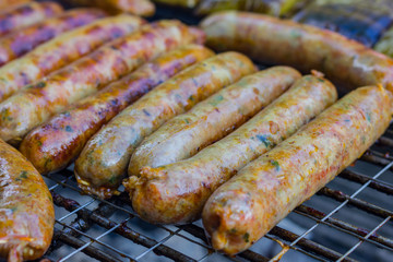 Sausage on the grill
