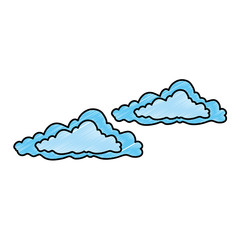 clouds sky isolated icon vector illustration design