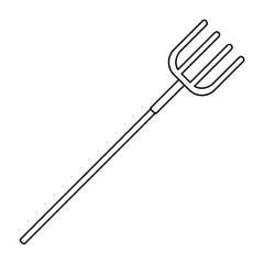 garden rake isolated icon vector illustration design