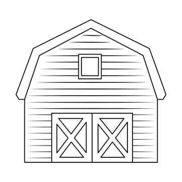 stable building isolated icon vector illustration design