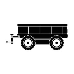 farm carriage isolated icon vector illustration design