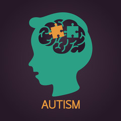 AUTISM vector icon illustration