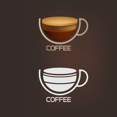 Coffee logo vector illustration