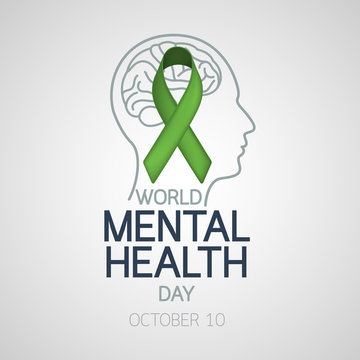 World Mental Health Day Vector Icon Illustration